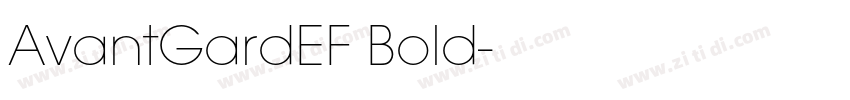 AvantGardEF Bold字体转换